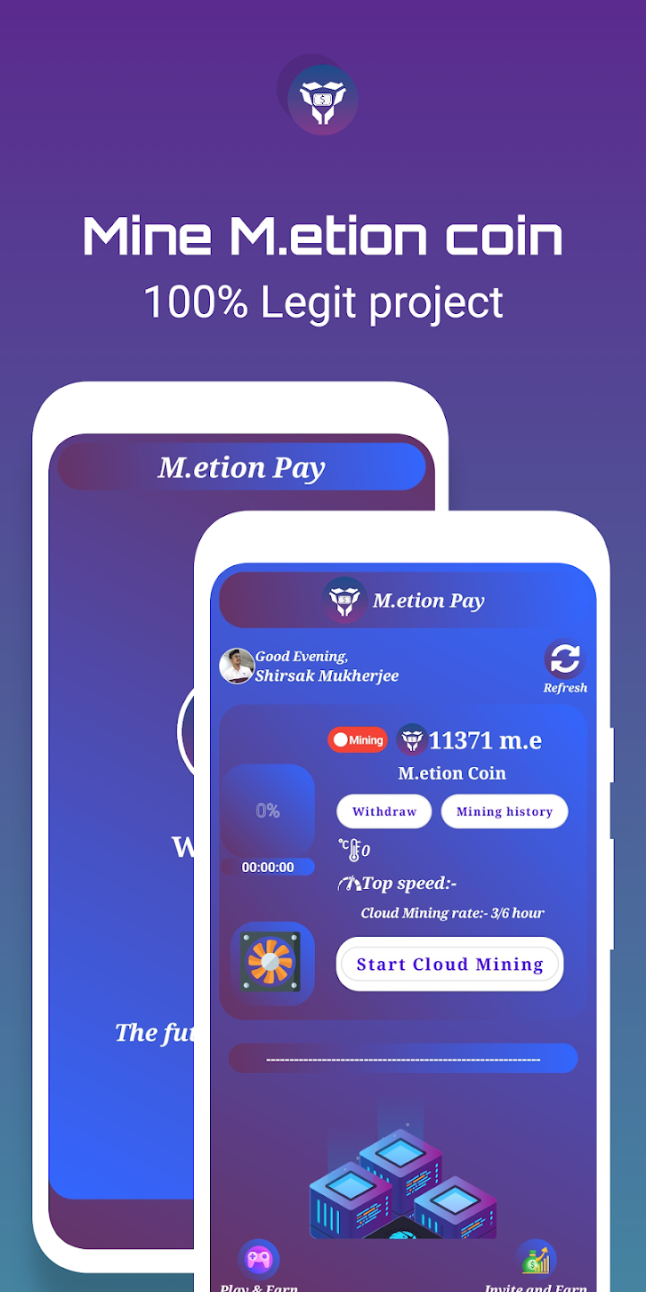 M.etion Pay App Mockup
